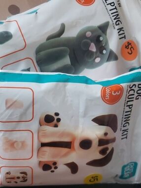 Dog And Cat Sculpting Kit - Neutral & Dark Brown Clay Set